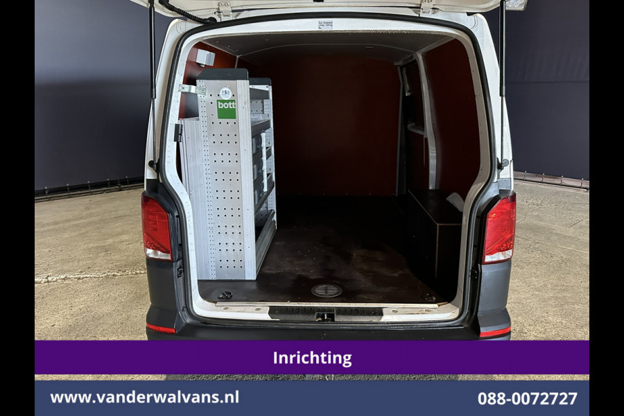 Volkswagen Transporter 2.0 TDI L2H1 inrichting Euro6 Airco | Omvormer | Camera | Imperiaal | Apple Carplay | Cruisecontrol | Trekhaak Android Auto, Parkeersensoren, Achterklep