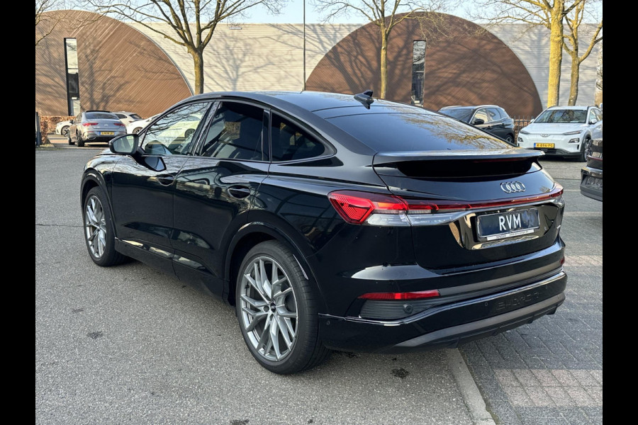 Audi Q4 Sportback e-tron 50 quattro S edition 77 kWh S-LINE BINNEN + BUITEN| SOH 93% | LEER |MATRIX LED| ADAPTIVE CRUISE CONTROL | ELEKTRISCHE ACHTERKLEP| CAMERA| 21 INCH!