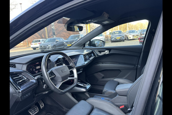 Audi Q4 Sportback e-tron 50 quattro S edition 77 kWh S-LINE BINNEN + BUITEN| SOH 93% | LEER |MATRIX LED| ADAPTIVE CRUISE CONTROL | ELEKTRISCHE ACHTERKLEP| CAMERA| 21 INCH!