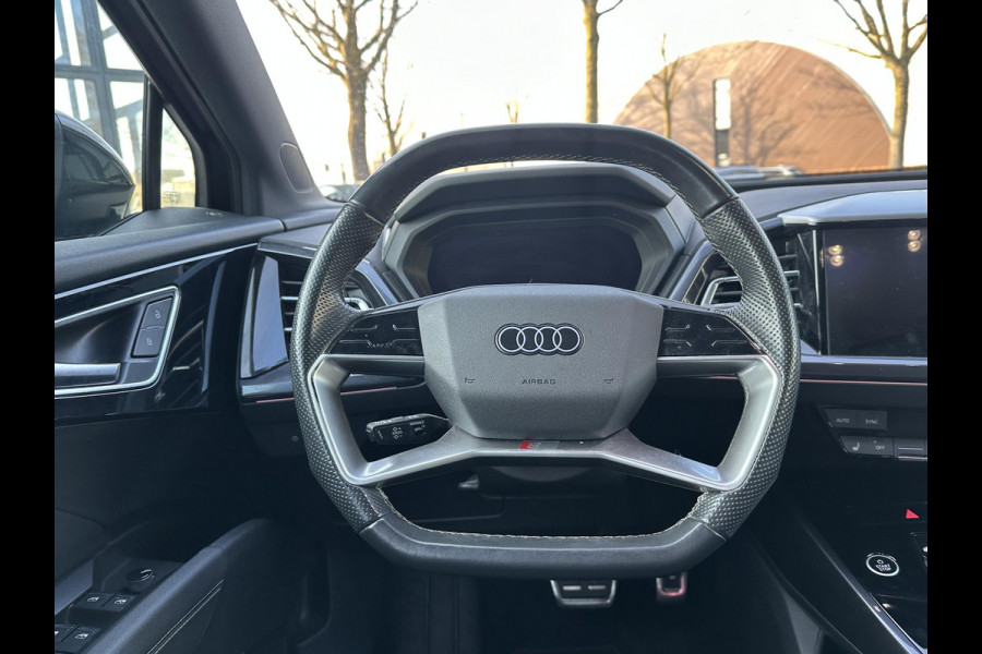 Audi Q4 Sportback e-tron 50 quattro S edition 77 kWh S-LINE BINNEN + BUITEN| SOH 93% | LEER |MATRIX LED| ADAPTIVE CRUISE CONTROL | ELEKTRISCHE ACHTERKLEP| CAMERA| 21 INCH!
