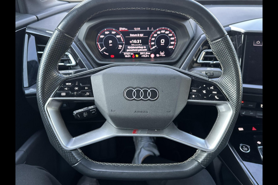 Audi Q4 Sportback e-tron 50 quattro S edition 77 kWh S-LINE BINNEN + BUITEN| SOH 93% | LEER |MATRIX LED| ADAPTIVE CRUISE CONTROL | ELEKTRISCHE ACHTERKLEP| CAMERA| 21 INCH!