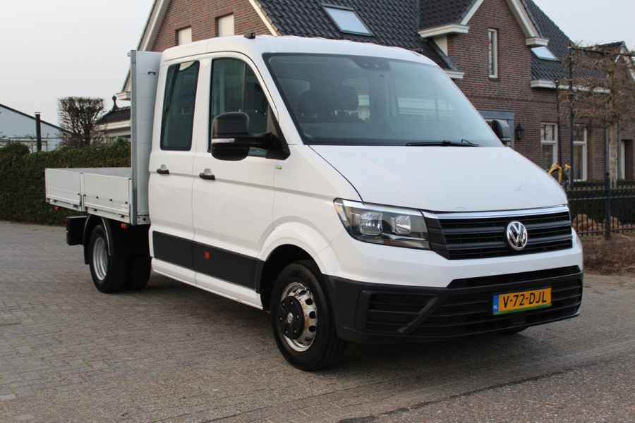Volkswagen Crafter 50 2.0 TDI 130KW Euro6 L3 Dubbele Cabine Pick-up ✓ open laadbak ✓ 3500KG trekhaak