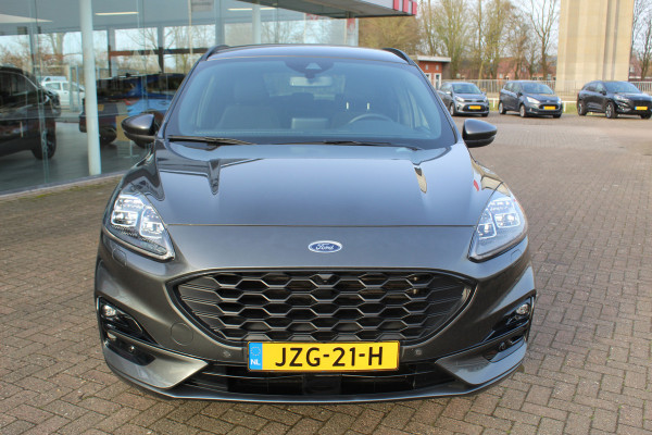 Ford Kuga 2.5-225pk Plug-in Hybrid ST-Line X. Hybride rijden voor een reële prijs ! Adaptive Cruise Control, Stoel-, achterbank, stuur- en voorraamverwarming, autm. airco dual, camera v+a, elektr. achterklep, side- en lane assist etc.