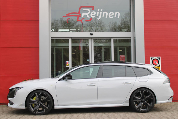 Peugeot 508 SW PSE 1.6 HYbrid 360PK AWD | PANORAMISCH SCHUIF/KANTELDAK | FOCAL® PREMIUM AUDIOSYSTEEM MET 10 SPEAKERS | MATRIX KOPLAMPEN | SFEERVERLICHTING | 360 HD PARKEERCAMERA'S | VERWARMDE VOORRUITRAND | DRAADLOOS APPLECARPLAY/ANDROID AUTO | NAVIGATIE | ADAPTIEVE CRUISE CONTROL | SPORT HIGH PERFORMANCE ONDERSTEL | ACTIVE SUSPENSION CONTROL | ANTIDIEFSTAL PACK (ALARM) | NIGHT VISION | 20" LICHTMETALEN ''EXXAR'' VELGEN | VERWARMBARE AGR SPORTSTOELEN MET MASSAGEFUNCTIE | BEKLEDING ''NAPPA LEDER''/ALCANTARA/3D STOF PSE | ELEKTRISCH BEDIENBARE ACHTERKLEP | PEUGEOT SPORT REMKLAUWEN I