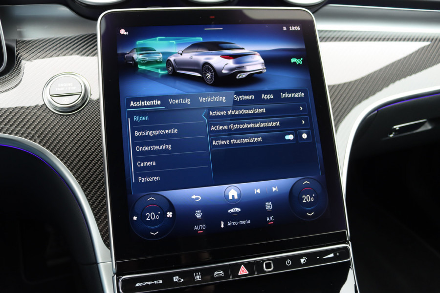 Mercedes-Benz CLE Cabriolet AMG 53 4MATIC+ Premium+ | Carbon | AMG Drivers Package | Distronic+ | Contourstoelen | Standkachel | Stoelventilatie | HUD | Performance-stoelen | Airscarf | Trekhaak | Verwarmd Stuurwiel |