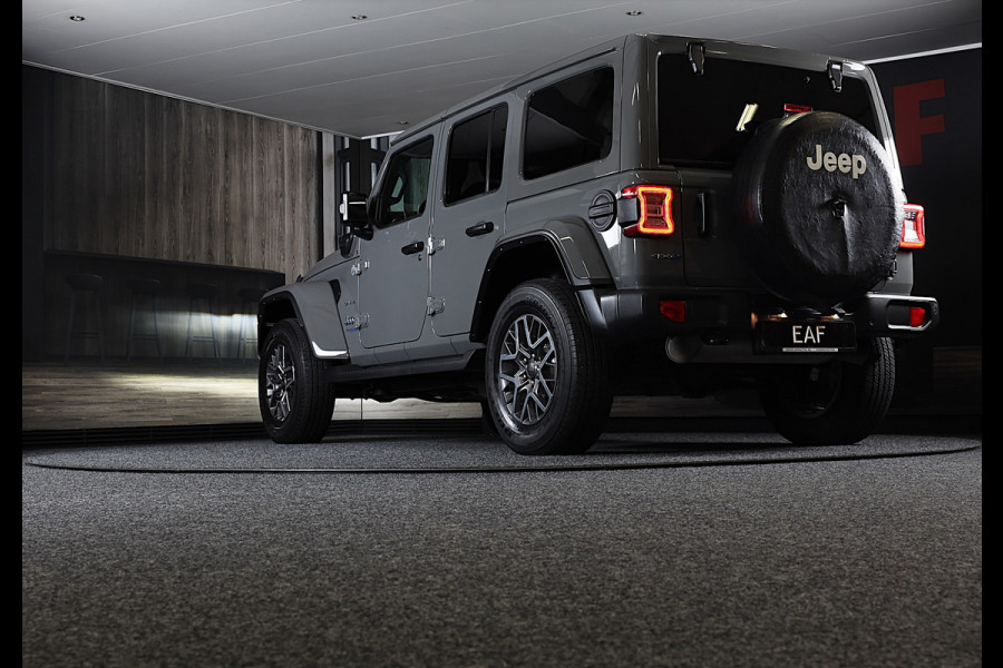 Jeep Wrangler Unlimited 4xe 380 Sahara / 360 Camera / Leder / Navi / Ecc / Elek Pakket / Led / Pdc / 18 Inch / TOPSTAAT