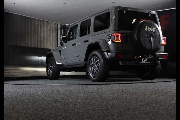 Jeep Wrangler Unlimited 4xe 380 Sahara / 360 Camera / Leder / Navi / Ecc / Elek Pakket / Led / Pdc / 18 Inch / TOPSTAAT