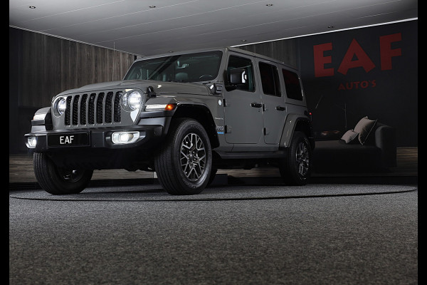 Jeep Wrangler Unlimited 4xe 380 Sahara / 360 Camera / Leder / Navi / Ecc / Elek Pakket / Led / Pdc / 18 Inch / TOPSTAAT