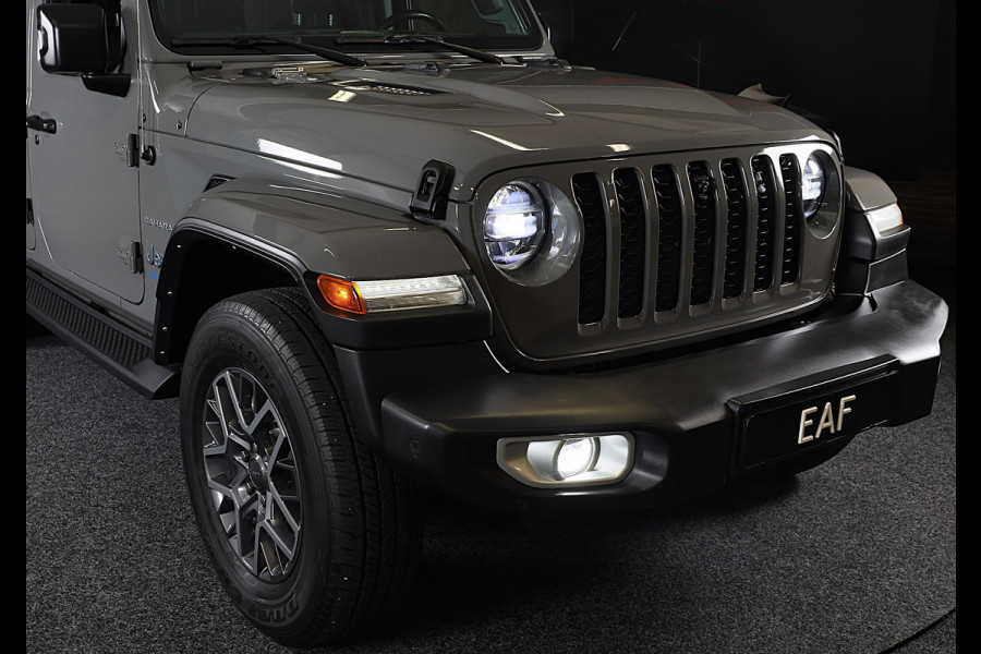 Jeep Wrangler Unlimited 4xe 380 Sahara / 360 Camera / Leder / Navi / Ecc / Elek Pakket / Led / Pdc / 18 Inch / TOPSTAAT