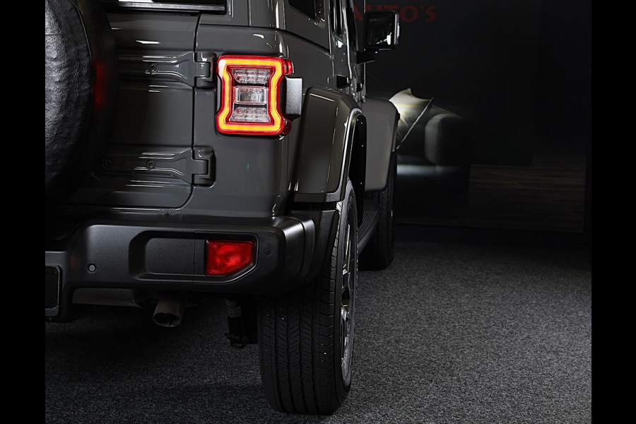 Jeep Wrangler Unlimited 4xe 380 Sahara / 360 Camera / Leder / Navi / Ecc / Elek Pakket / Led / Pdc / 18 Inch / TOPSTAAT