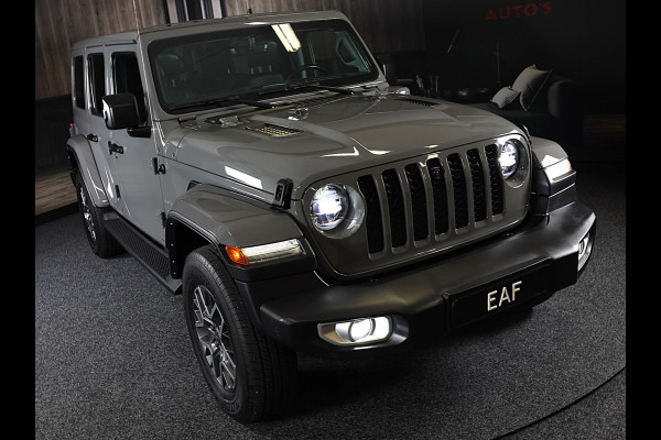 Jeep Wrangler Unlimited 4xe 380 Sahara / 360 Camera / Leder / Navi / Ecc / Elek Pakket / Led / Pdc / 18 Inch / TOPSTAAT