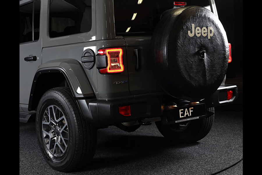 Jeep Wrangler Unlimited 4xe 380 Sahara / 360 Camera / Leder / Navi / Ecc / Elek Pakket / Led / Pdc / 18 Inch / TOPSTAAT
