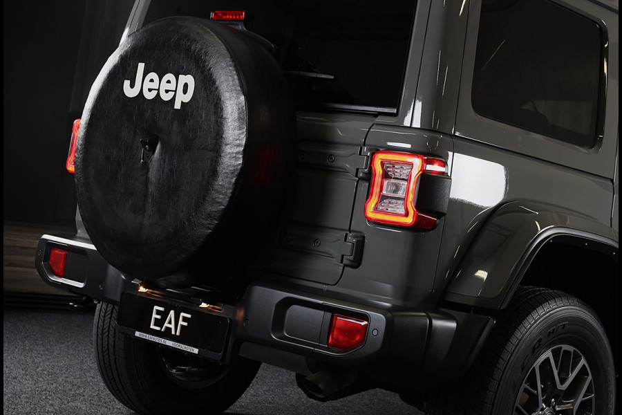 Jeep Wrangler Unlimited 4xe 380 Sahara / 360 Camera / Leder / Navi / Ecc / Elek Pakket / Led / Pdc / 18 Inch / TOPSTAAT