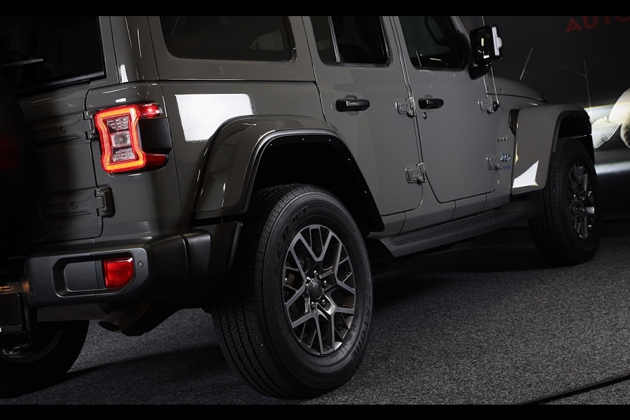 Jeep Wrangler Unlimited 4xe 380 Sahara / 360 Camera / Leder / Navi / Ecc / Elek Pakket / Led / Pdc / 18 Inch / TOPSTAAT