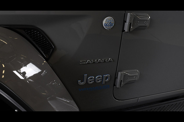 Jeep Wrangler Unlimited 4xe 380 Sahara / 360 Camera / Leder / Navi / Ecc / Elek Pakket / Led / Pdc / 18 Inch / TOPSTAAT