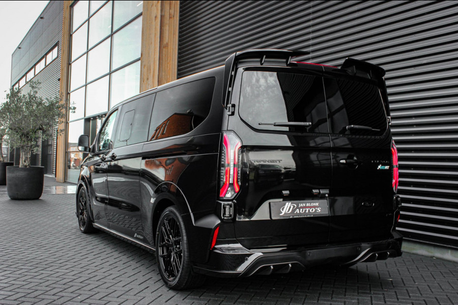 Ford Transit Custom 320 2.0 TDCI L2H1 MS-RT DC AWD DUBBEL CABINE BPM VRIJ / KUIPSTOELEN / DIRECT RIJDEN / NAVIGATIE / FULL BLACK