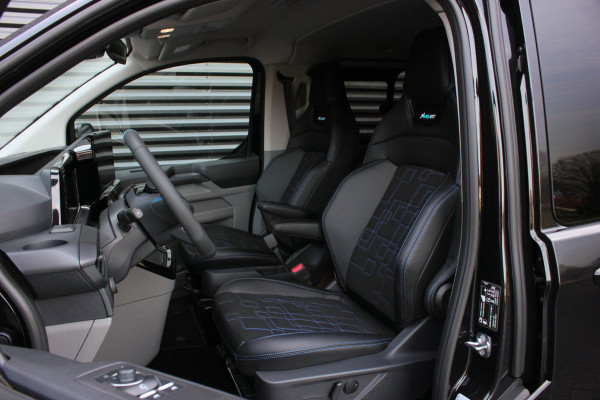 Ford Transit Custom 320 2.0 TDCI L2H1 MS-RT DC AWD DUBBEL CABINE BPM VRIJ / KUIPSTOELEN / DIRECT RIJDEN / NAVIGATIE / FULL BLACK