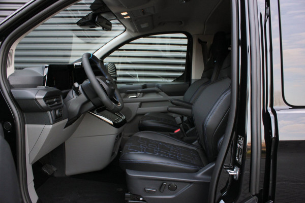 Ford Transit Custom 320 2.0 TDCI L2H1 MS-RT DC AWD DUBBEL CABINE BPM VRIJ / KUIPSTOELEN / DIRECT RIJDEN / NAVIGATIE / FULL BLACK