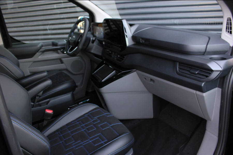 Ford Transit Custom 320 2.0 TDCI L2H1 MS-RT DC AWD DUBBEL CABINE BPM VRIJ / KUIPSTOELEN / DIRECT RIJDEN / NAVIGATIE / FULL BLACK