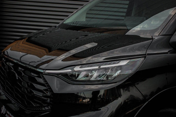 Ford Transit Custom 320 2.0 TDCI L2H1 MS-RT DC AWD DUBBEL CABINE BPM VRIJ / KUIPSTOELEN / DIRECT RIJDEN / NAVIGATIE / FULL BLACK