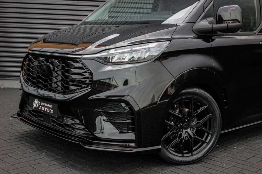Ford Transit Custom 320 2.0 TDCI L2H1 MS-RT DC AWD DUBBEL CABINE BPM VRIJ / KUIPSTOELEN / DIRECT RIJDEN / NAVIGATIE / FULL BLACK