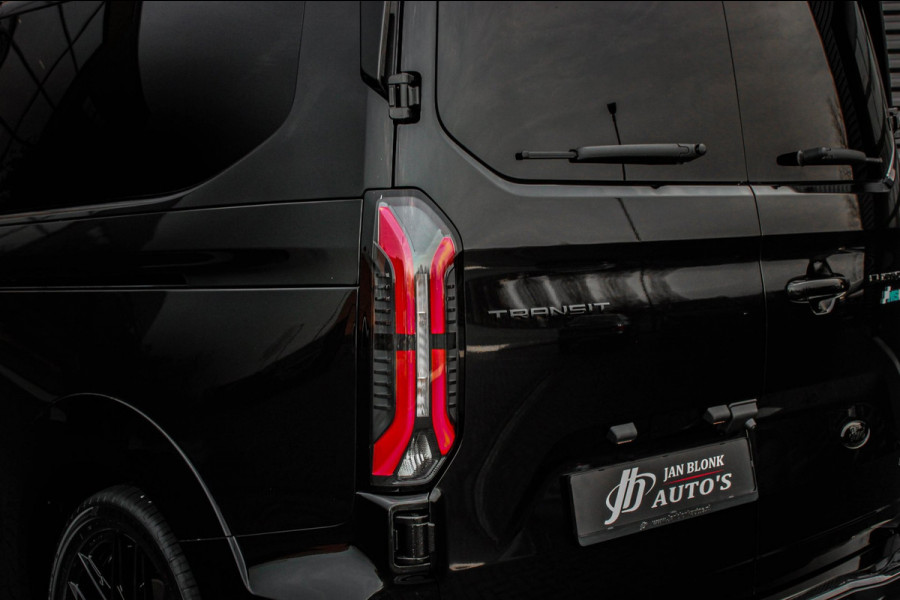 Ford Transit Custom 320 2.0 TDCI L2H1 MS-RT DC AWD DUBBEL CABINE BPM VRIJ / KUIPSTOELEN / DIRECT RIJDEN / NAVIGATIE / FULL BLACK