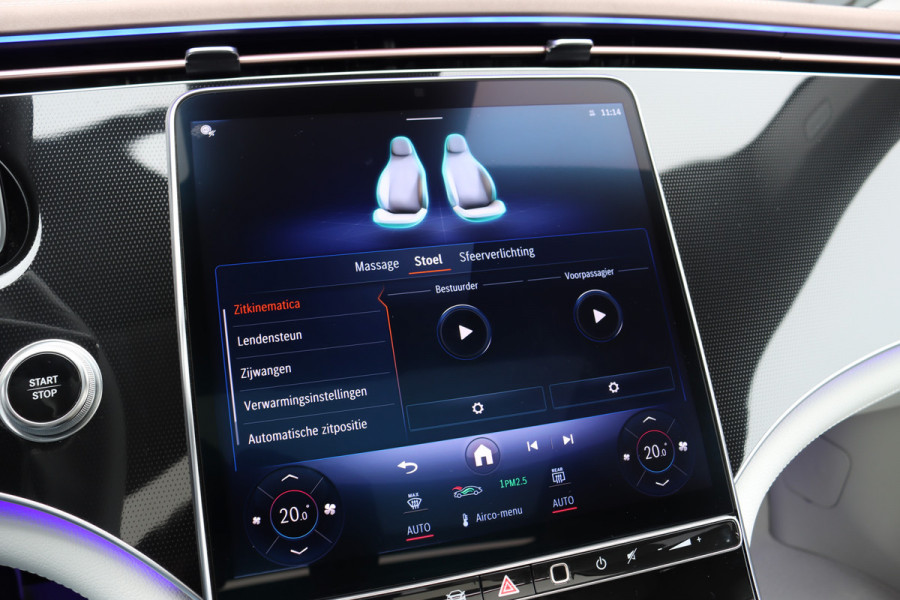 Mercedes-Benz EQE 300 Business Solution Premium 90 kWh | Luchtvering | Distronic+ | Panoramadak | Massage | Burmester | Digital Light | Surround Camera | Augmented Reality | Leder |  Stoelventilatie | Verwarmd Stuurwiel |