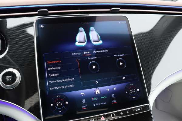 Mercedes-Benz EQE 300 Business Solution Premium 90 kWh | Luchtvering | Distronic+ | Panoramadak | Massage | Burmester | Digital Light | Surround Camera | Augmented Reality | Leder |  Stoelventilatie | Verwarmd Stuurwiel |