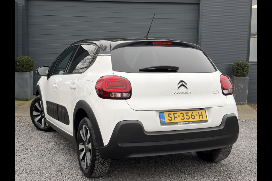 Citroën C3 1.2 PureTech S&S Shine Automaat,Camera,Navi,Pdc,Rijstrooksensor,Recent beurt gehad,Clima,Cruise,Lm velgen,110pk,N.A.P,Apk tot 02-2027