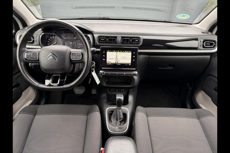 Citroën C3 1.2 PureTech S&S Shine Automaat,Camera,Navi,Pdc,Rijstrooksensor,Recent beurt gehad,Clima,Cruise,Lm velgen,110pk,N.A.P,Apk tot 02-2027