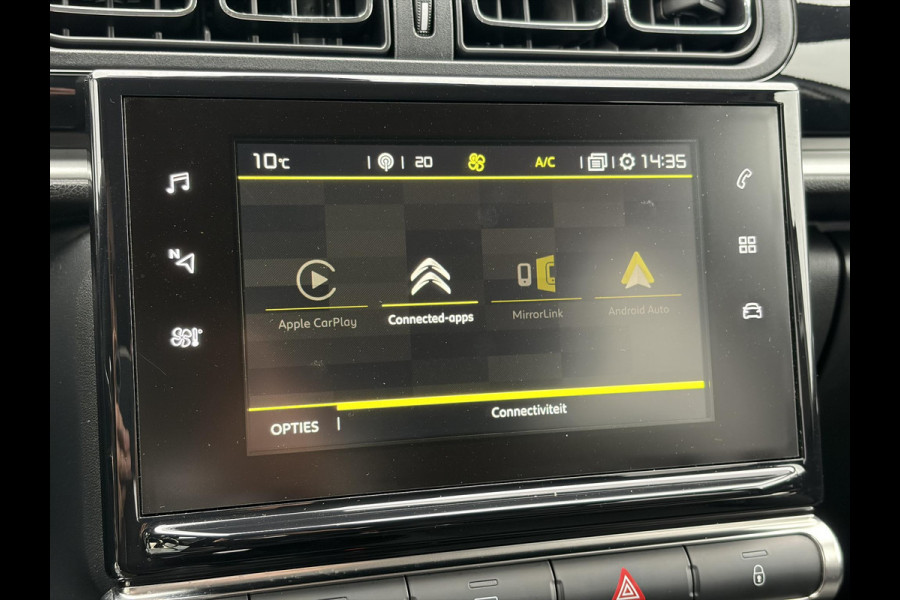 Citroën C3 1.2 PureTech S&S Shine Automaat,Camera,Navi,Pdc,Rijstrooksensor,Recent beurt gehad,Clima,Cruise,Lm velgen,110pk,N.A.P,Apk tot 02-2027