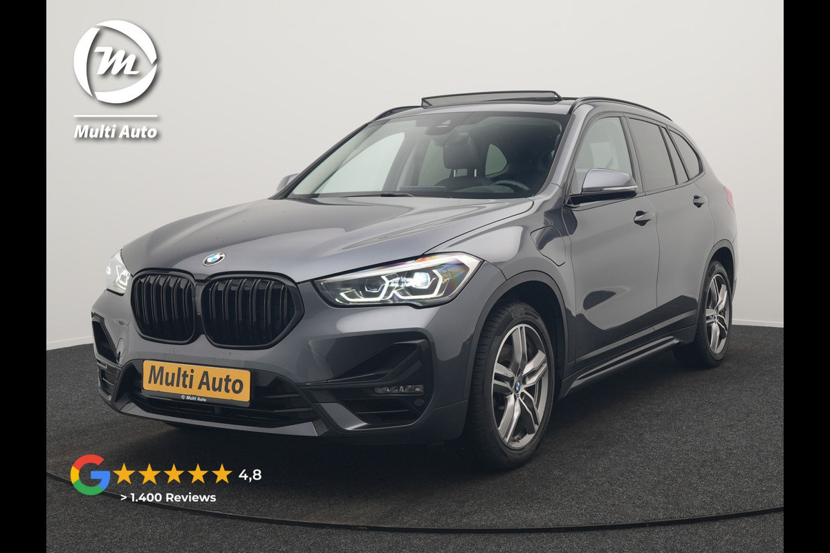 BMW X1 xDrive25e Sportline PHEV 221pk Dealer O.H | Trekhaak Afn. | Panodak | Head Up | Lederen Sportstoelen Memory & Verwarmd | Camera | Apple Carplay | Keyless | Sfeerverlichting | Navigatie | DAB | Plug in Hybrid |