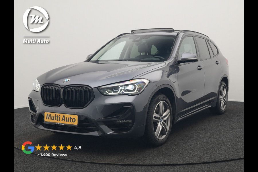 BMW X1 xDrive25e Sportline PHEV 221pk Dealer O.H | Trekhaak Afn. | Panodak | Head Up | Lederen Sportstoelen Memory & Verwarmd | Camera | Apple Carplay | Keyless | Sfeerverlichting | Navigatie | DAB | Plug in Hybrid |