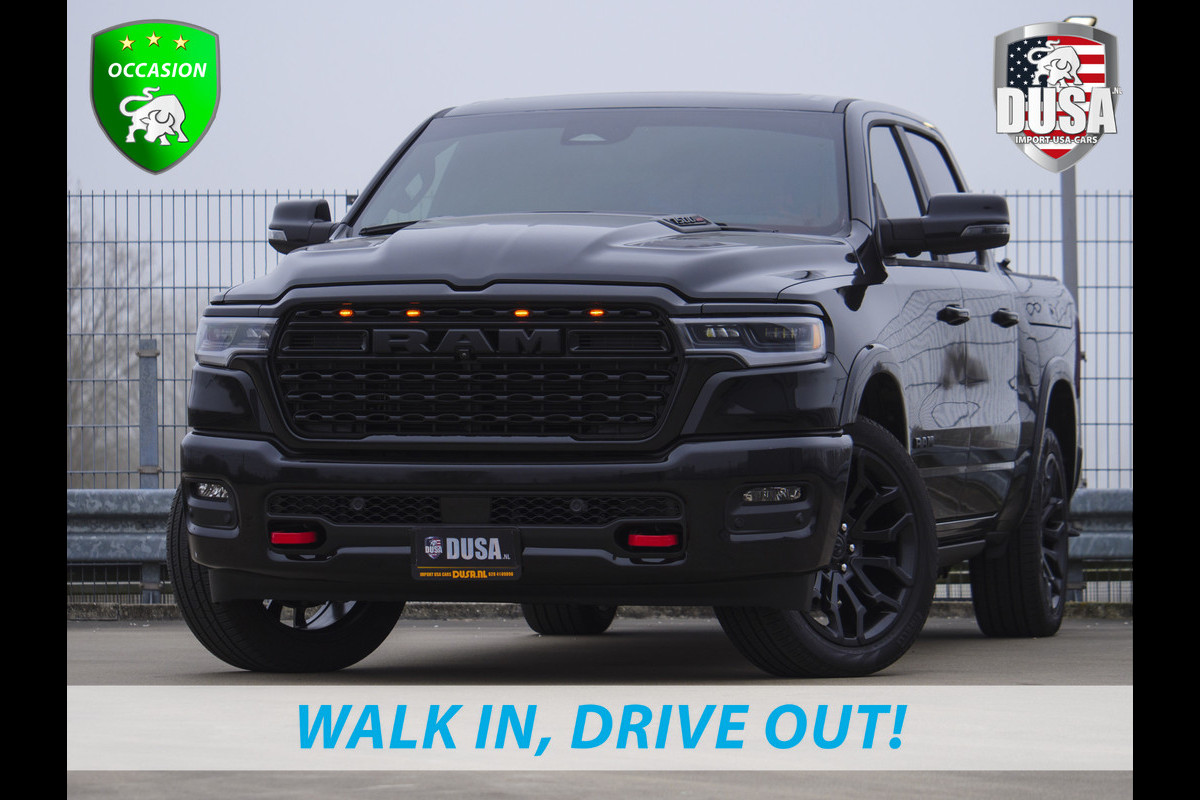Dodge Ram | 1500 | Limited | 3.0L Twin-Turbo I6 | High Output | Xpell | Tint | Diamond Cover | Red Accent Nieuw Binnen!