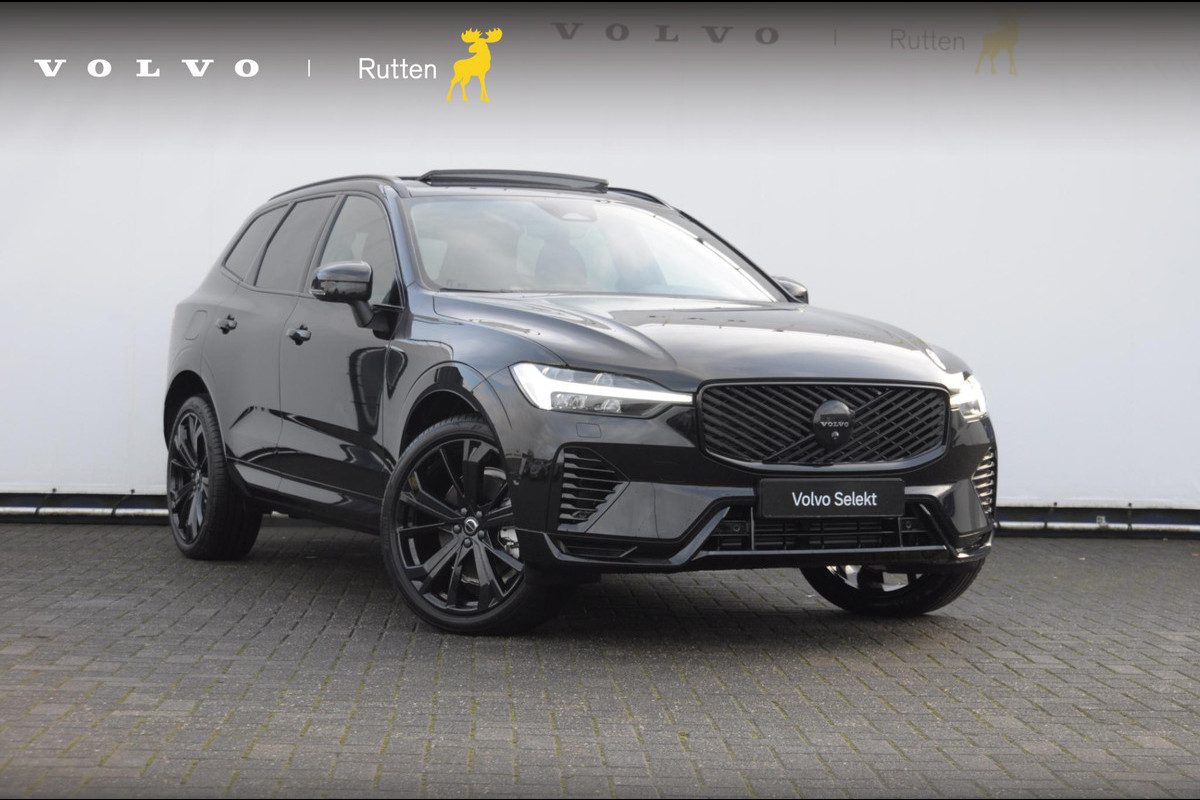 Volvo XC60 T8 455PK Automaat AWD Ultra Black Edition / Luchtvering / stoelmassage - en ventilatie / Adaptieve cruise control / Harman Kardon / BLIS / Panoramadak / Apple carplay / Parkeersensoren met 360 camera / Elektrisch bedienbare achterklep / Elektrisch verstelbare voorstoelen met geheugen / Stoel en stuurwielverwarming / 21” velgen / Getinte ramen vanaf de B-stijl