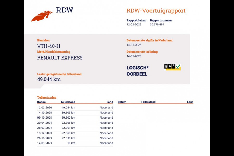 Renault Express 1.5 dCi 75pk Euro 6 - Trekhaak - Cruise - Airco