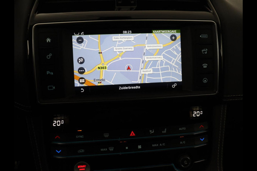 Jaguar F-Pace 2.0 R-Sport AWD 25t | Panoramadak | Leder | Stoelverwarming | Bi-Xenon | Camera | Navigatie | 20'' | Meridian Surround | Bluetooth | Cruise control | Parkeerhulp | Climate control