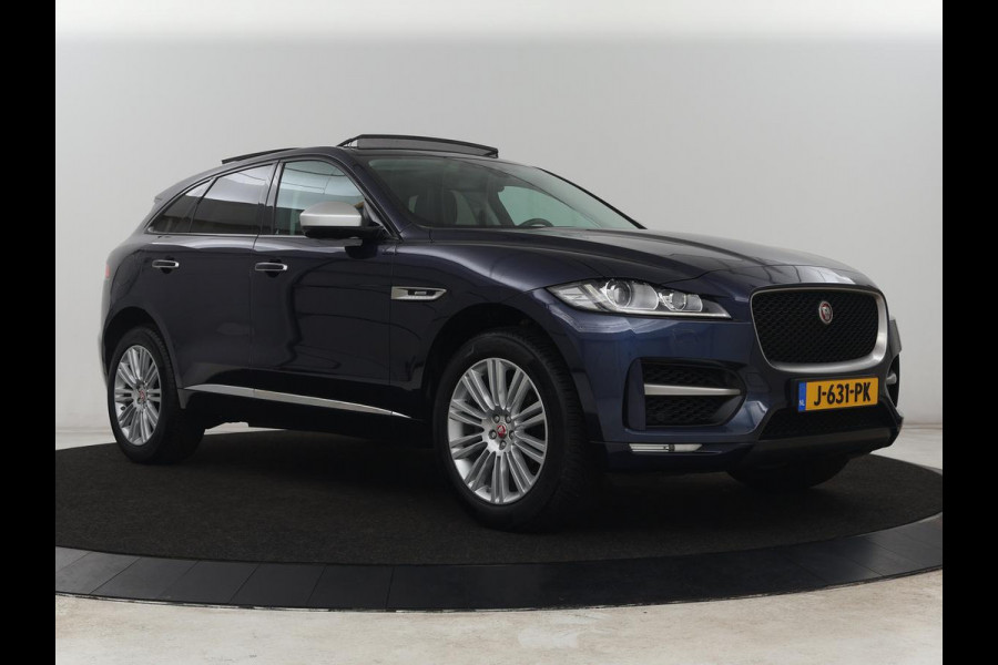 Jaguar F-Pace 2.0 R-Sport AWD 25t | Panoramadak | Leder | Stoelverwarming | Bi-Xenon | Camera | Navigatie | 20'' | Meridian Surround | Bluetooth | Cruise control | Parkeerhulp | Climate control