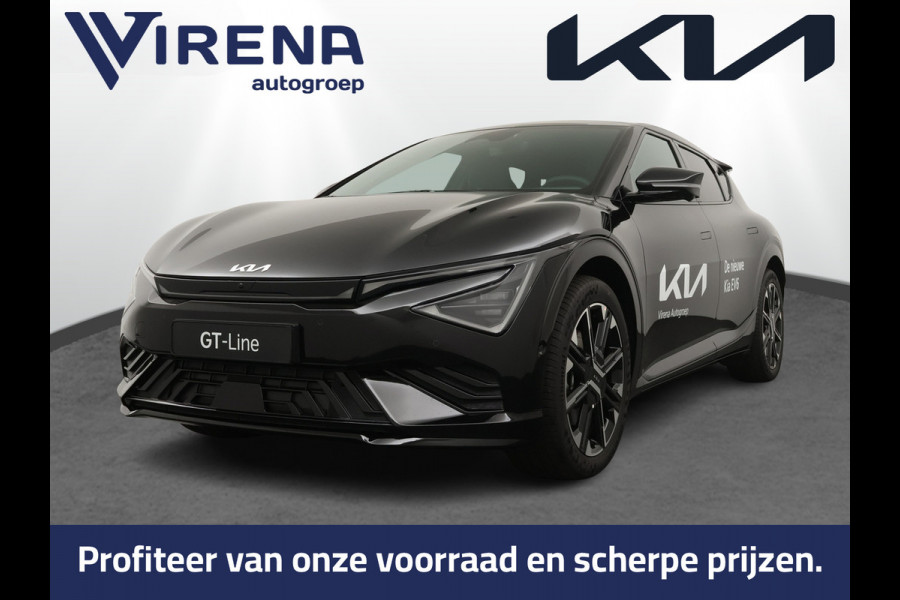 Kia Ev6 GT-Line Business Edition 84 kWh - Stoelverwarming/Ventilatie - GT-Line Design - Led Matrix koplampen - Elektrisch verstelbare voorstoelen met geheugen - Elektrische achterklep - Draadloos Apple Carplay/Android Auto - Fabrieksgarantie tot 10-2033