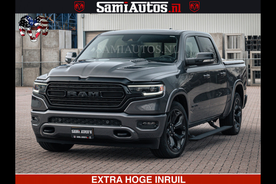 Dodge Ram 1500 LIMITED SPORT | 5.7 V8 HEMI 402PK | MEEST VOLLE LIMITED | PRACHTIGE KLEUR GRANITE CRYSTAL PEARL | CREW CAB | DUBBELE CABINE DC 5 PERSOONS | CREW CAB 5 PERSOONS | DUBBELE CABINE DC | MEEST ROYALE EN COMFORTABELE BEDRIJFSAUTO | HEAD-UP | LUCHTVERING | RONDOM CAMERA | MWK KLEP | PANORAMA DAK |