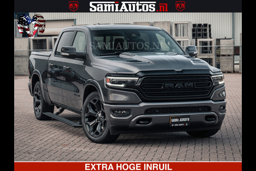 Dodge Ram 1500 LIMITED SPORT | 5.7 V8 HEMI 402PK | MEEST VOLLE LIMITED | PRACHTIGE KLEUR GRANITE CRYSTAL PEARL | CREW CAB | DUBBELE CABINE DC 5 PERSOONS | CREW CAB 5 PERSOONS | DUBBELE CABINE DC | MEEST ROYALE EN COMFORTABELE BEDRIJFSAUTO | HEAD-UP | LUCHTVERING | RONDOM CAMERA | MWK KLEP | PANORAMA DAK |
