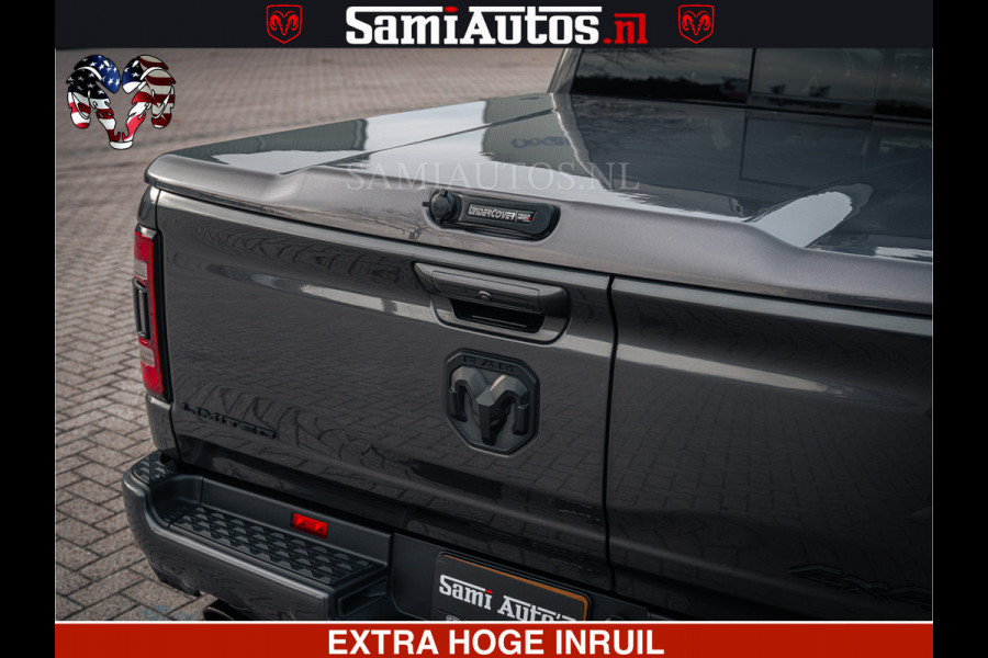 Dodge Ram 1500 LIMITED SPORT | 5.7 V8 HEMI 402PK | MEEST VOLLE LIMITED | PRACHTIGE KLEUR GRANITE CRYSTAL PEARL | CREW CAB | DUBBELE CABINE DC 5 PERSOONS | CREW CAB 5 PERSOONS | DUBBELE CABINE DC | MEEST ROYALE EN COMFORTABELE BEDRIJFSAUTO | HEAD-UP | LUCHTVERING | RONDOM CAMERA | MWK KLEP | PANORAMA DAK |