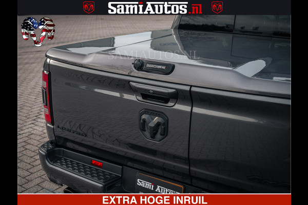 Dodge Ram 1500 LIMITED SPORT | 5.7 V8 HEMI 402PK | MEEST VOLLE LIMITED | PRACHTIGE KLEUR GRANITE CRYSTAL PEARL | CREW CAB | DUBBELE CABINE DC 5 PERSOONS | CREW CAB 5 PERSOONS | DUBBELE CABINE DC | MEEST ROYALE EN COMFORTABELE BEDRIJFSAUTO | HEAD-UP | LUCHTVERING | RONDOM CAMERA | MWK KLEP | PANORAMA DAK |