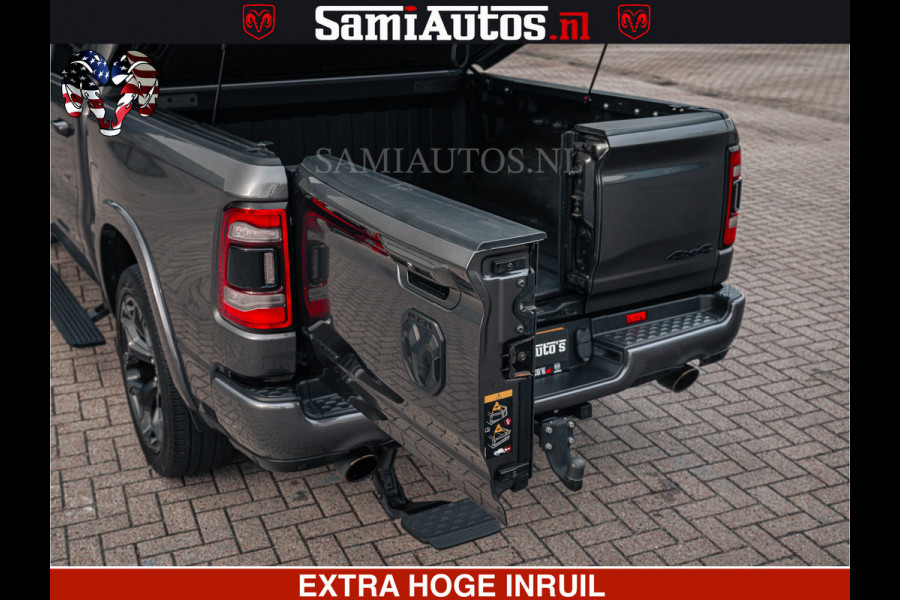 Dodge Ram 1500 LIMITED SPORT | 5.7 V8 HEMI 402PK | MEEST VOLLE LIMITED | PRACHTIGE KLEUR GRANITE CRYSTAL PEARL | CREW CAB | DUBBELE CABINE DC 5 PERSOONS | CREW CAB 5 PERSOONS | DUBBELE CABINE DC | MEEST ROYALE EN COMFORTABELE BEDRIJFSAUTO | HEAD-UP | LUCHTVERING | RONDOM CAMERA | MWK KLEP | PANORAMA DAK |