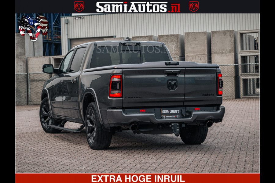 Dodge Ram 1500 LIMITED SPORT | 5.7 V8 HEMI 402PK | MEEST VOLLE LIMITED | PRACHTIGE KLEUR GRANITE CRYSTAL PEARL | CREW CAB | DUBBELE CABINE DC 5 PERSOONS | CREW CAB 5 PERSOONS | DUBBELE CABINE DC | MEEST ROYALE EN COMFORTABELE BEDRIJFSAUTO | HEAD-UP | LUCHTVERING | RONDOM CAMERA | MWK KLEP | PANORAMA DAK |