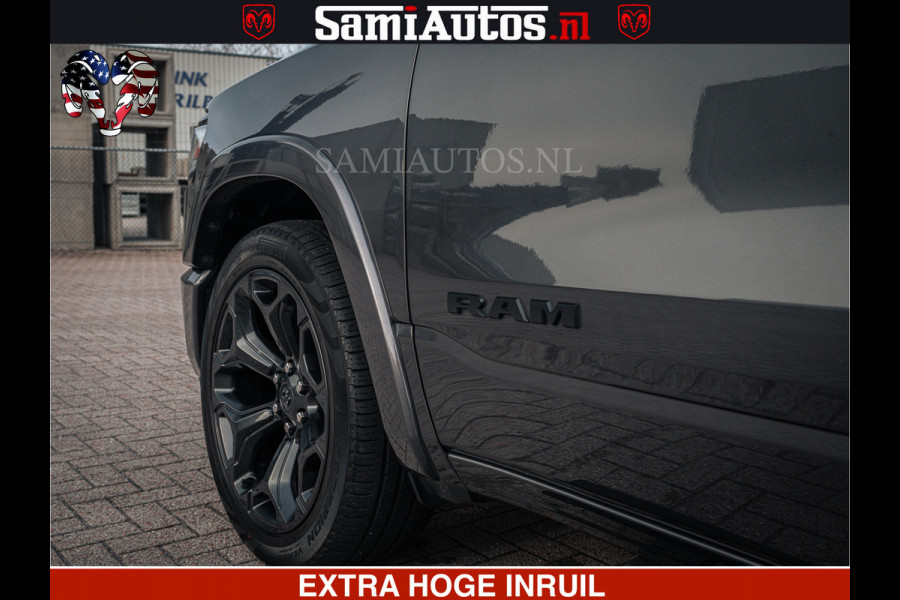 Dodge Ram 1500 LIMITED SPORT | 5.7 V8 HEMI 402PK | MEEST VOLLE LIMITED | PRACHTIGE KLEUR GRANITE CRYSTAL PEARL | CREW CAB | DUBBELE CABINE DC 5 PERSOONS | CREW CAB 5 PERSOONS | DUBBELE CABINE DC | MEEST ROYALE EN COMFORTABELE BEDRIJFSAUTO | HEAD-UP | LUCHTVERING | RONDOM CAMERA | MWK KLEP | PANORAMA DAK |