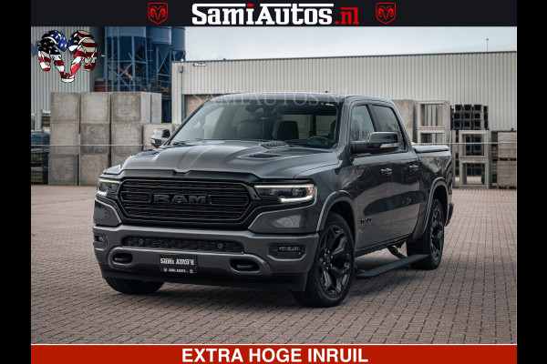 Dodge Ram 1500 LIMITED SPORT | 5.7 V8 HEMI 402PK | MEEST VOLLE LIMITED | PRACHTIGE KLEUR GRANITE CRYSTAL PEARL | CREW CAB | DUBBELE CABINE DC 5 PERSOONS | CREW CAB 5 PERSOONS | DUBBELE CABINE DC | MEEST ROYALE EN COMFORTABELE BEDRIJFSAUTO | HEAD-UP | LUCHTVERING | RONDOM CAMERA | MWK KLEP | PANORAMA DAK |