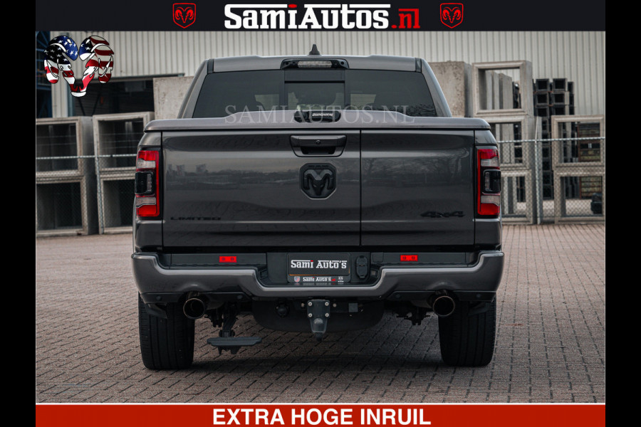 Dodge Ram 1500 LIMITED SPORT | 5.7 V8 HEMI 402PK | MEEST VOLLE LIMITED | PRACHTIGE KLEUR GRANITE CRYSTAL PEARL | CREW CAB | DUBBELE CABINE DC 5 PERSOONS | CREW CAB 5 PERSOONS | DUBBELE CABINE DC | MEEST ROYALE EN COMFORTABELE BEDRIJFSAUTO | HEAD-UP | LUCHTVERING | RONDOM CAMERA | MWK KLEP | PANORAMA DAK |