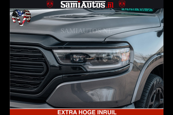 Dodge Ram 1500 LIMITED SPORT | 5.7 V8 HEMI 402PK | MEEST VOLLE LIMITED | PRACHTIGE KLEUR GRANITE CRYSTAL PEARL | CREW CAB | DUBBELE CABINE DC 5 PERSOONS | CREW CAB 5 PERSOONS | DUBBELE CABINE DC | MEEST ROYALE EN COMFORTABELE BEDRIJFSAUTO | HEAD-UP | LUCHTVERING | RONDOM CAMERA | MWK KLEP | PANORAMA DAK |