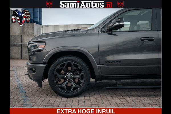 Dodge Ram 1500 LIMITED SPORT | 5.7 V8 HEMI 402PK | MEEST VOLLE LIMITED | PRACHTIGE KLEUR GRANITE CRYSTAL PEARL | CREW CAB | DUBBELE CABINE DC 5 PERSOONS | CREW CAB 5 PERSOONS | DUBBELE CABINE DC | MEEST ROYALE EN COMFORTABELE BEDRIJFSAUTO | HEAD-UP | LUCHTVERING | RONDOM CAMERA | MWK KLEP | PANORAMA DAK |